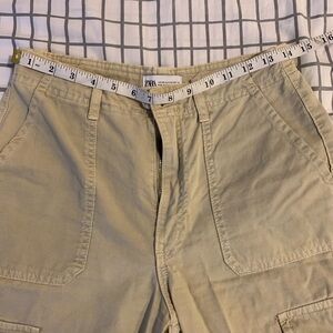 Zara Khaki Utility Pants